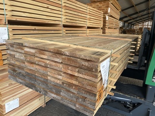 Ca. 91x Douglas vlonderplanken , 25x140mm, lengte 400cm